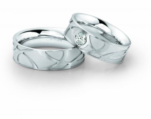 Trauringe Weissgold von Fischer 06 05375/070